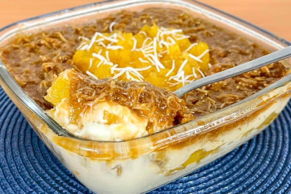 sobremesa de abacaxi com coco