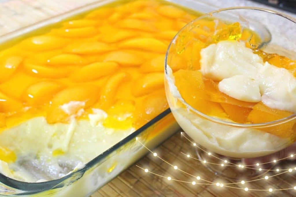 sobremesa de pêssego