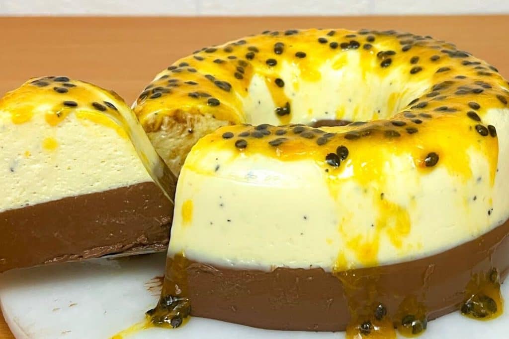 sobremesa gelada de maracujá