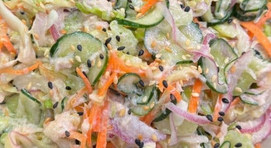 Salada Com Molho De iogurte