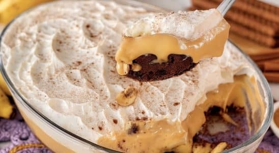 sobremesa econômica de banana