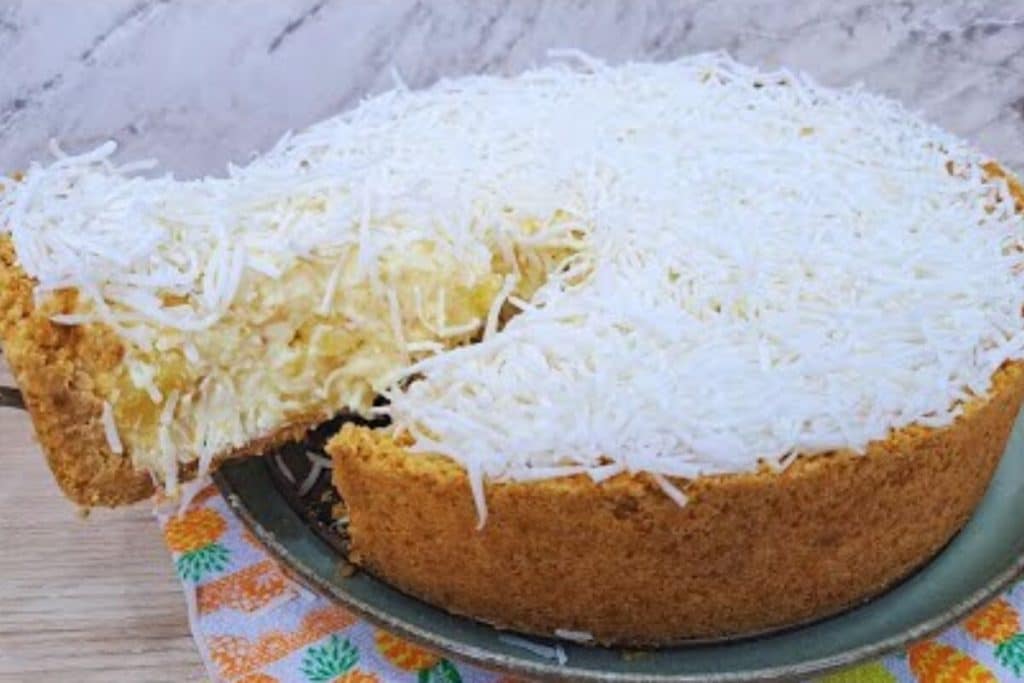 torta de abacaxi com coco