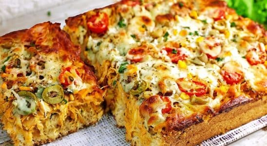 torta de frango com massa diferente