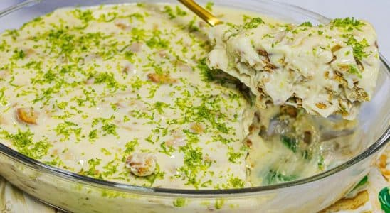 torta de limão de preguiçoso