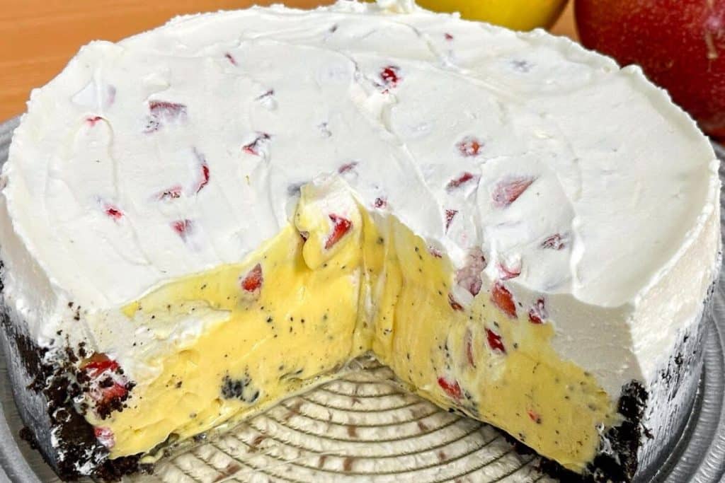 torta mousse de maracujá