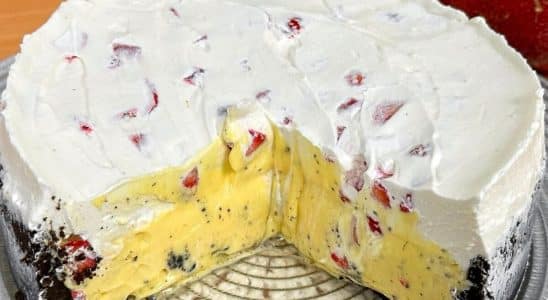 torta mousse de maracujá