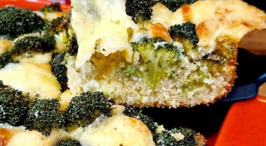 torta salgada de brócolis