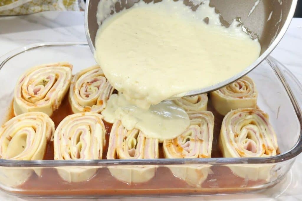 almoço com massa de pastel