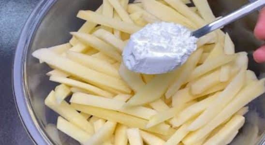 batata frita de fast food