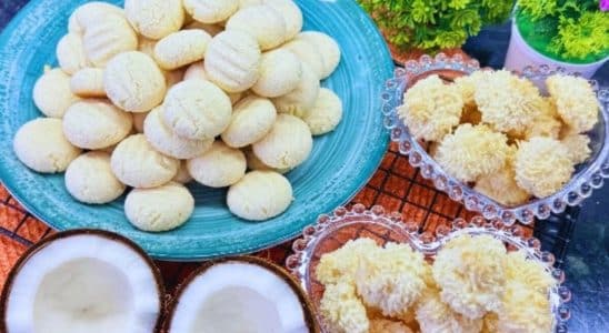biscoito de coco com leite condensado