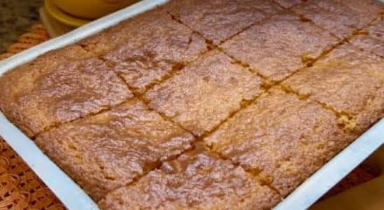 bolo caseiro de fubá