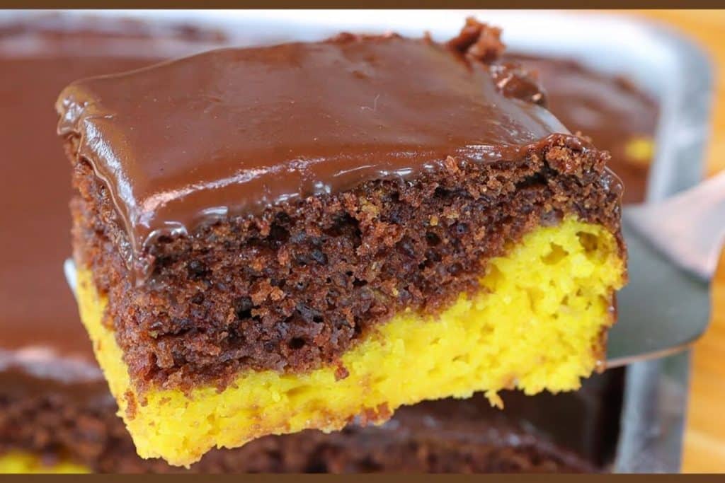 bolo de cenoura com chocolate