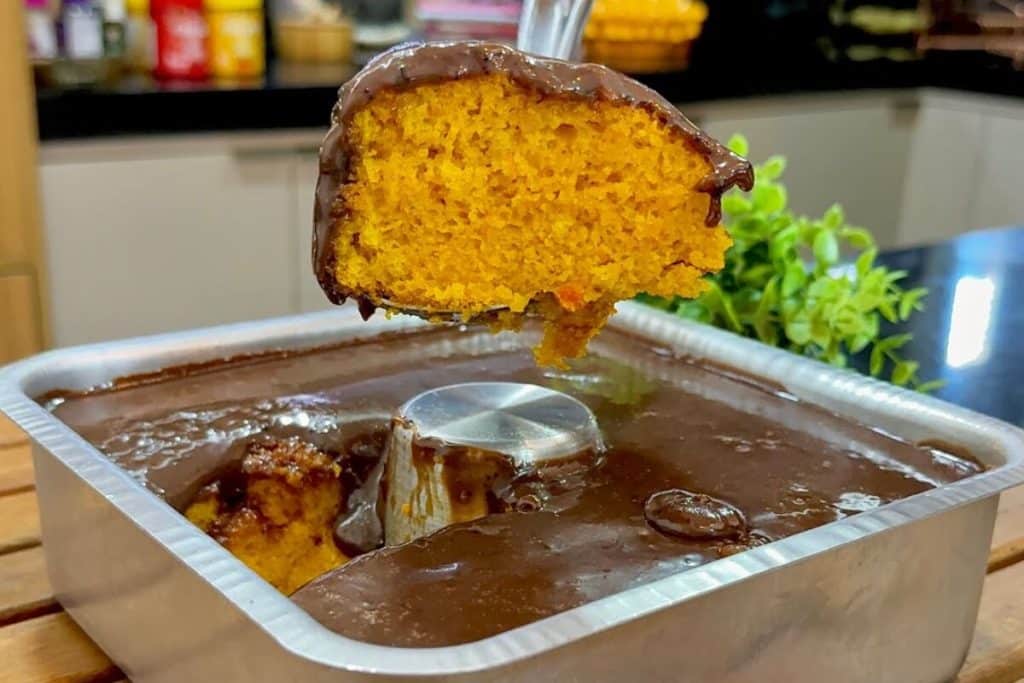 bolo de cenoura fofinho