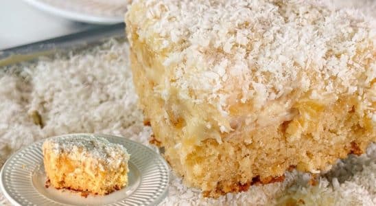 bolo gelado de abacaxi