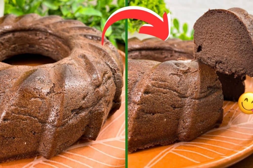 bolo pudim de chocolate