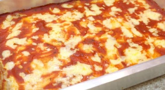 carne moída à parmegiana