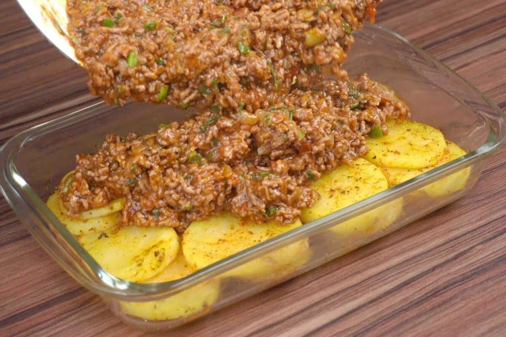 carne moída ao forno