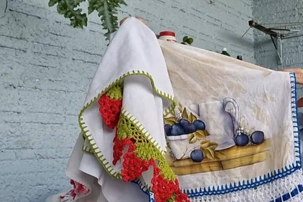 como tirar mancha de pano de prato