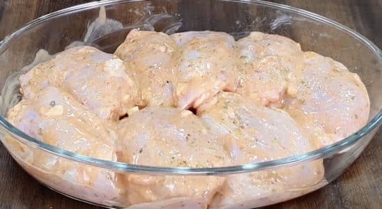 frango assado na maionese