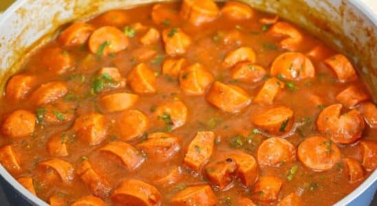 molho de cachorro quente de liquidificador