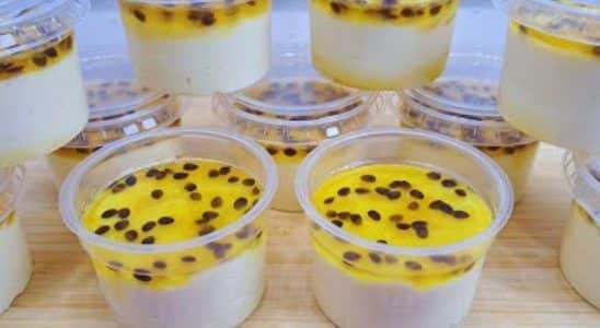 mousse de maracujá no potinho