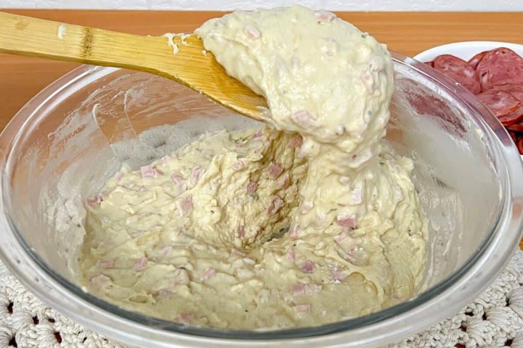 pão caseiro recheado