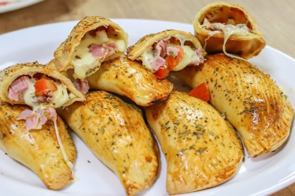 pastel assado de pizza