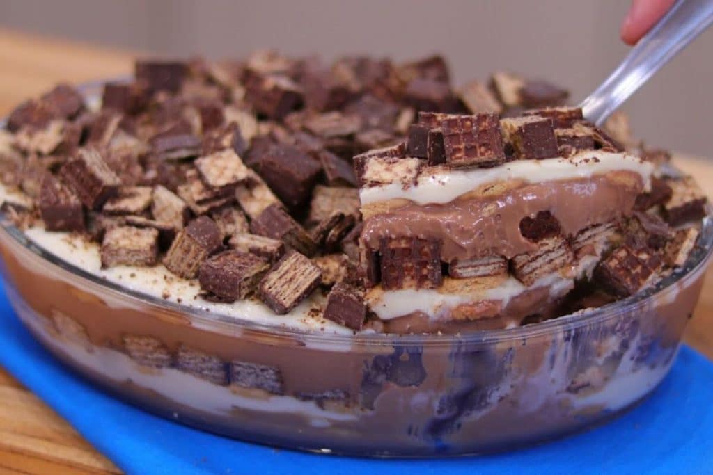 pavê cremoso de bis