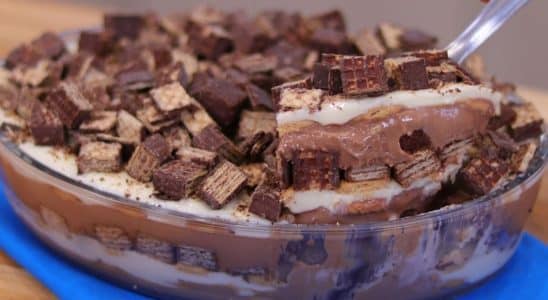 pavê cremoso de bis