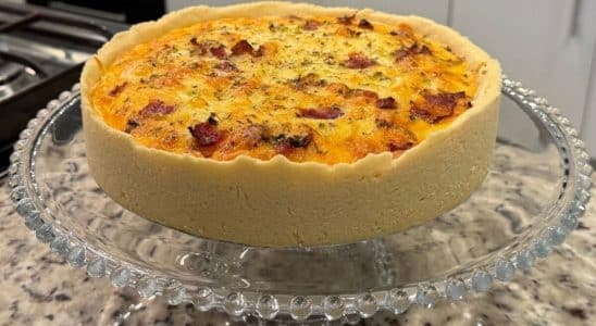 quiche de alho poró