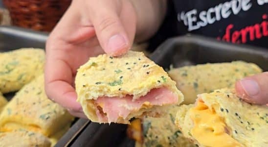 salgado assado de milho