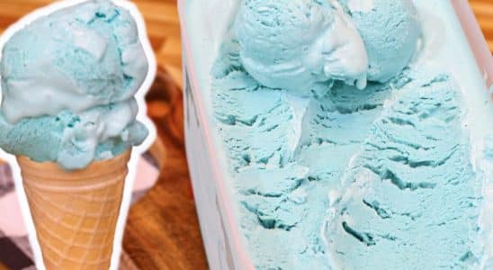 sorvete caseiro céu azul