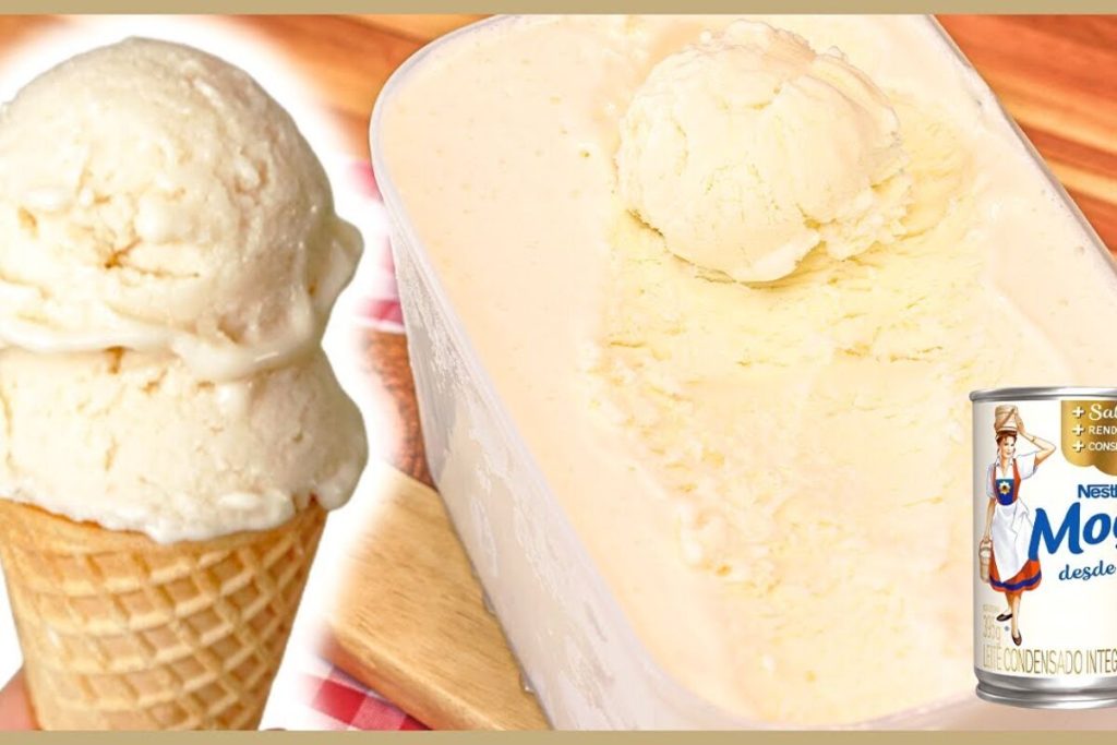 sorvete de leite condensado