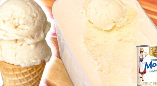 sorvete de leite condensado