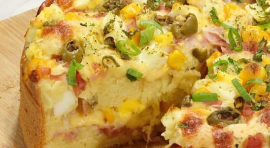 torta portuguesa de liquidificador