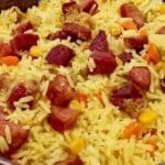 arroz com carne seca