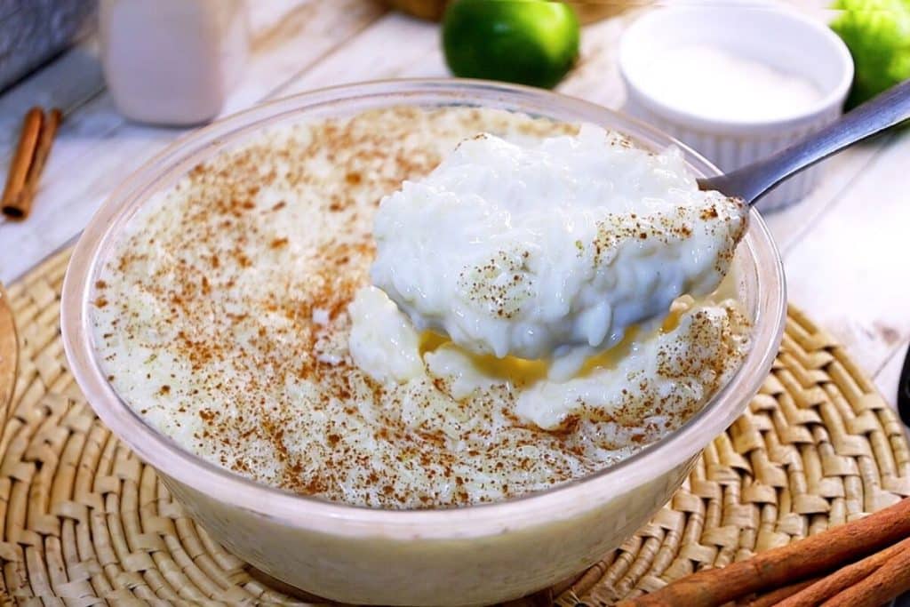 arroz doce de microondas