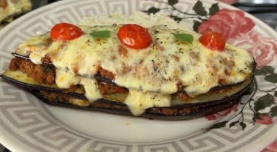 berinjela recheada com carne