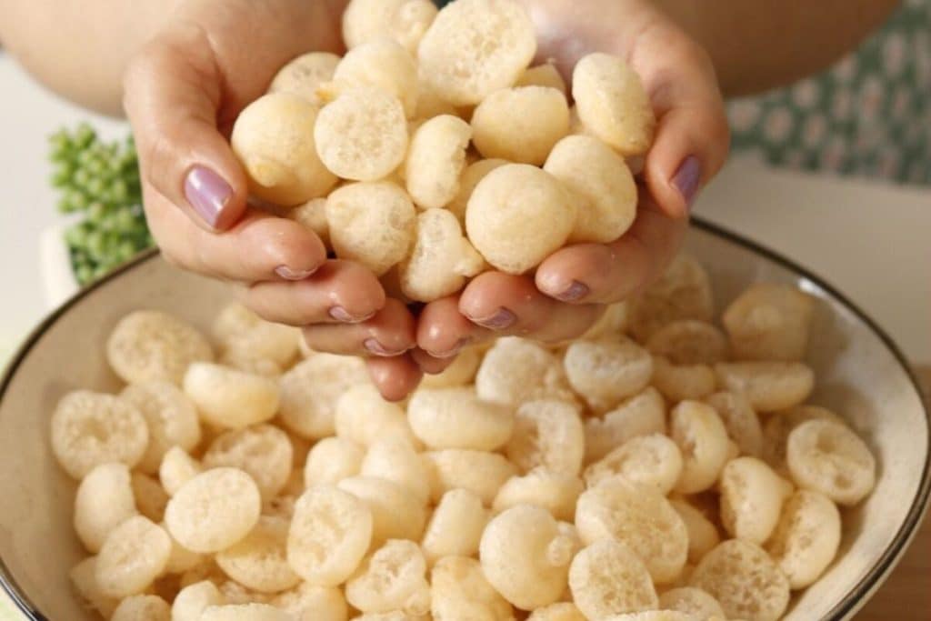 bolinha de polvilho crocante