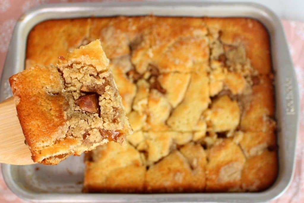 bolo cuca de doce de leite