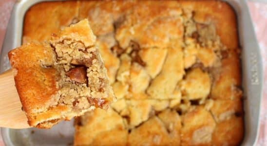 bolo cuca de doce de leite