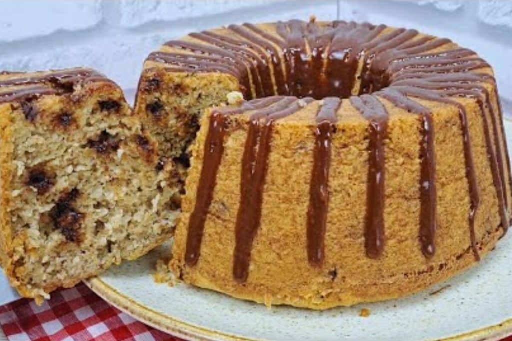 bolo de banana com aveia