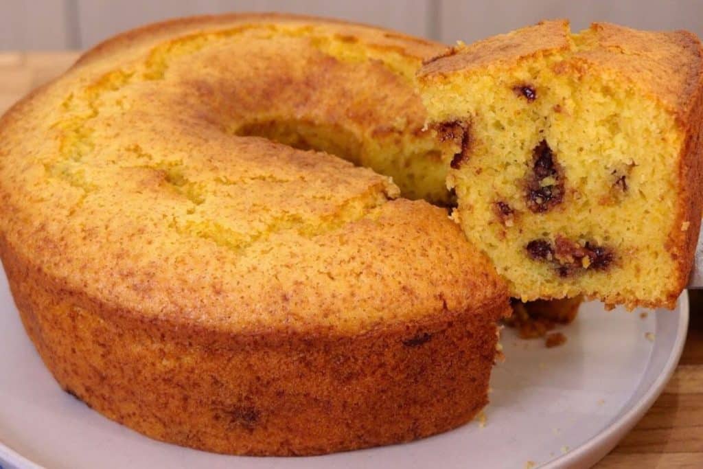 bolo de laranja com chocolate