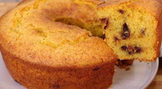 bolo de laranja com chocolate