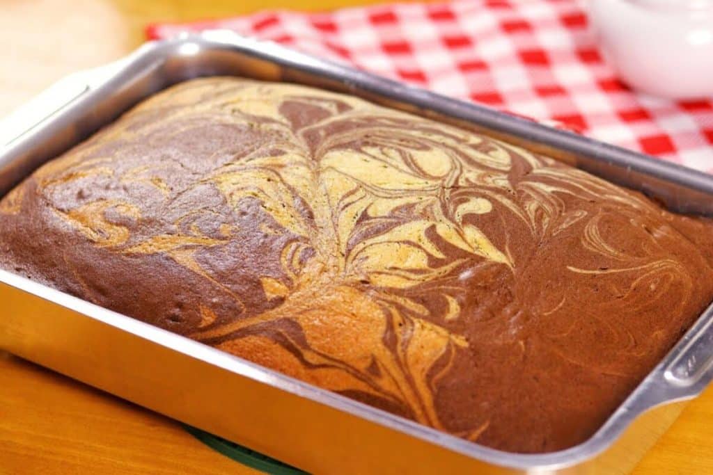 bolo mesclado fofinho