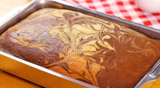 bolo mesclado fofinho