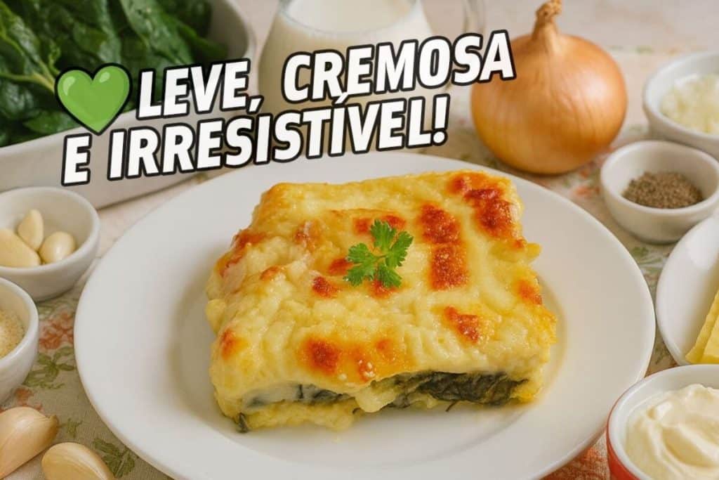 lasanha de espinafre