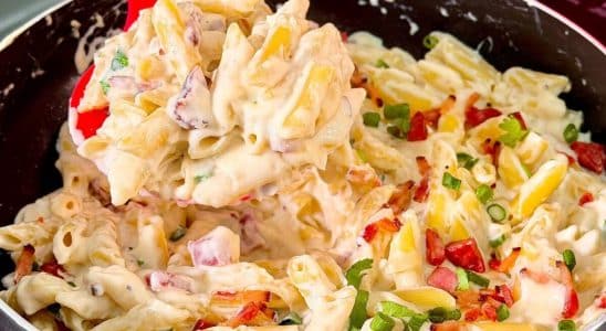 macarrão ao molho branco