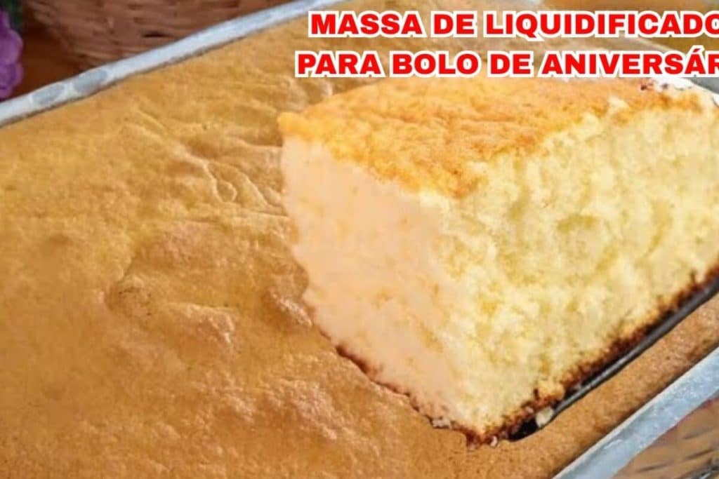 massa para bolo de aniversário