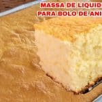 massa para bolo de aniversário